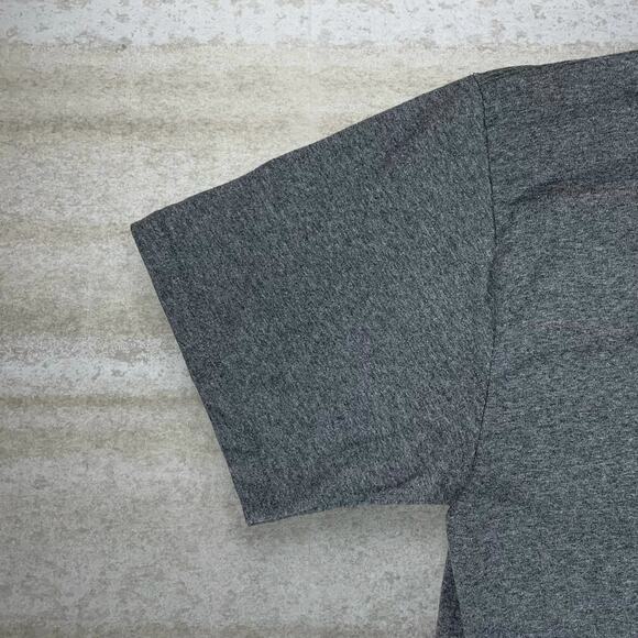 Vintage Nike Shirt Dark Grey Cotton Jet Black Embroidered Swoosh Silver Tag Y2K - Picture 3 of 4